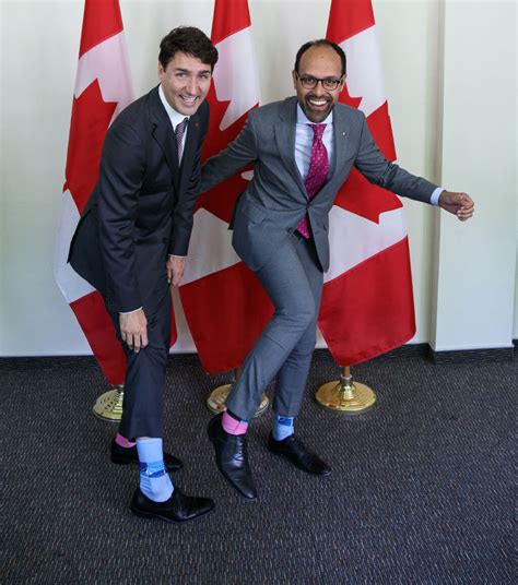 justin trudeau picture with socks